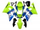 1998-2002 Yamaha YZF 600 R6 Motorcycle Fairings - Neon Green Blue White Champions