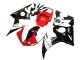 2003-2004 Yamaha YZF R6 Motorcycle Fairings - Red White Glossy Black