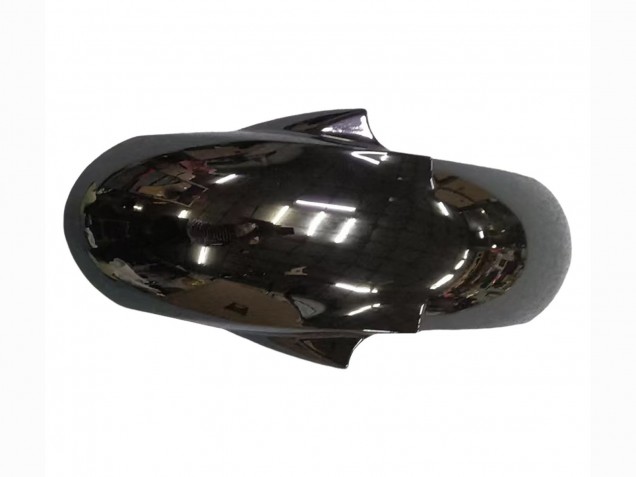 2006-2009 Yamaha YZF R6S Motorcycle Fairings - Glossy Black Matte Black White Decals