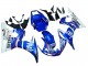 2006-2009 Yamaha YZF R6S Motorcycle Fairings - White Blue Fiat Motul Kastinee