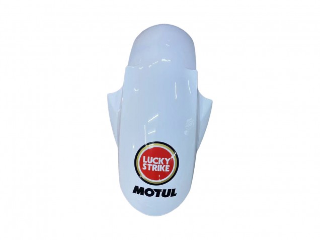 2003-2004 Yamaha YZF R6 Motorcycle Fairings - White Red Lucky Strike Motul