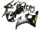 2006-2009 Yamaha YZF R6S Motorcycle Fairings - Glossy Black Matte Black Gold Decals