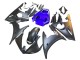 2006-2009 Yamaha YZF R6S Motorcycle Fairings - Blue Matte Black