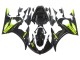 2006-2009 Yamaha YZF R6S Motorcycle Fairings - Glossy Black Neon Yellow
