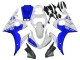 2006-2009 Yamaha YZF R6S Motorcycle Fairings - White Blue GYTR