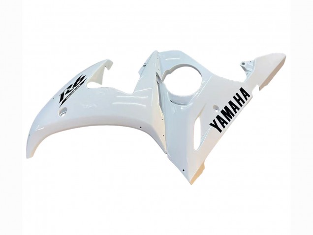 2006-2009 Yamaha YZF R6S Motorcycle Fairings - White Black Decals