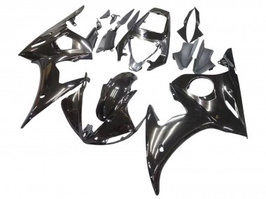 Custom 2003-2004 Yamaha YZF R6 Motorcycle Fairings - Glossy Black