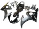 2006-2009 Yamaha YZF R6S Motorcycle Fairings - Glossy Black Matte Black Gold Chameleon