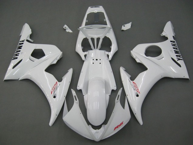 2006-2009 Yamaha YZF R6S Motorcycle Fairings - White