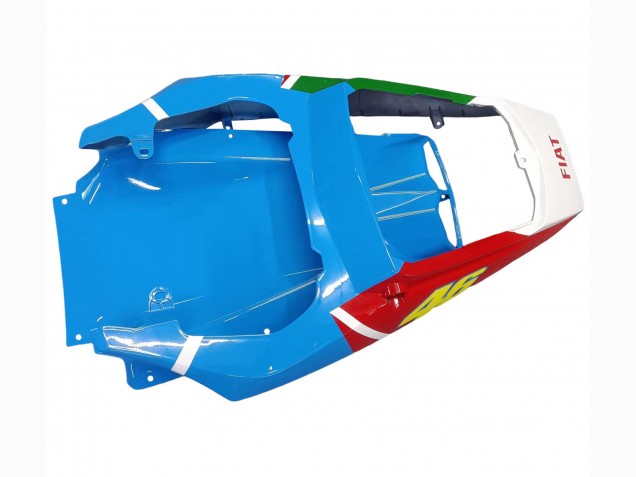 2005 Yamaha YZF 600 R6 Motorcycle Fairings - Light Blue White Green Red Kastinee Dunlop Motul