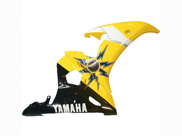 2005 Yamaha YZF 600 R6 Motorcycle Fairings - Black Yellow Red 46