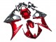 2005 Yamaha YZF 600 R6 Motorcycle Fairing Kits - Red Matte Black