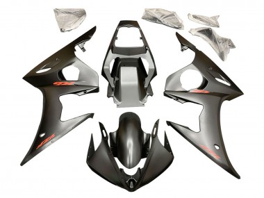 Custom 2005 Yamaha YZF 600 R6 Motorcycle Fairings - Matte Black Red