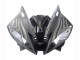 2006-2007 Yamaha YZF 600 R6 Motorcycle Fairings - Matte Black Silver Flame