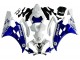 2006-2007 Yamaha YZF 600 R6 Motorcycle Fairings - White Blue Jordan