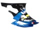 2006-2007 Yamaha YZF 600 R6 Motorcycle Fairings - Blue Neon Green Black Shark