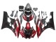 2006-2007 Yamaha YZF 600 R6 Motorcycle Fairings - Red Matte Black