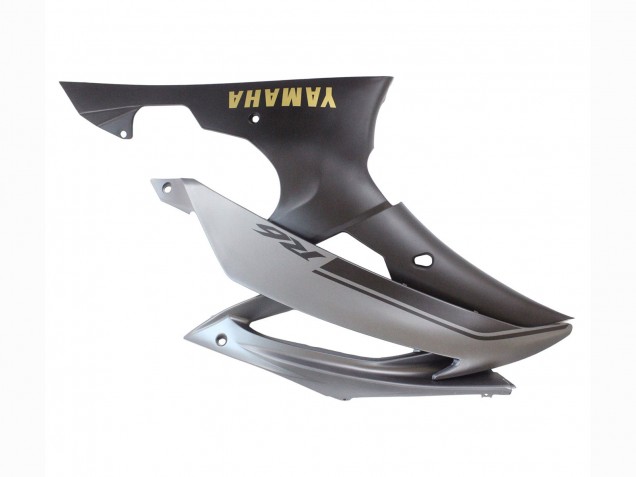 2008-2016 Yamaha YZF 600 R6 Motorcycle Fairings - Grey Matte Black Gold Decals