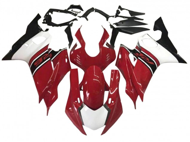 2017-2023 Yamaha YZF 600 R6 Bike Fairings - White Red Black