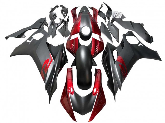 2017-2023 Yamaha YZF 600 R6 Motorcycle Fairings - Red Matte Black