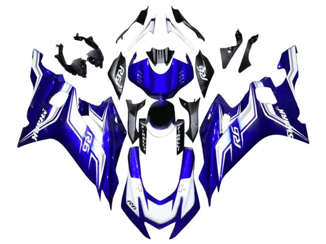 2017-2023 Yamaha YZF 600 R6 Motorcycle Fairing - White Blue