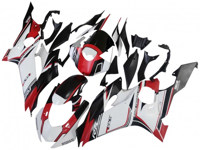 2017-2023 Yamaha YZF 600 R6 Motorcycle Fairings - White Red Black Semakin Didepan