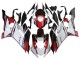 2017-2023 Yamaha YZF 600 R6 Motorcycle Fairings - White Red Black Semakin Didepan