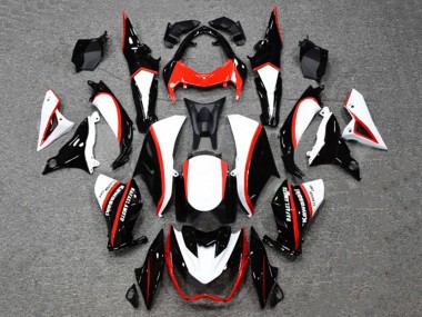 Custom 2014-2019 Kawasaki Z1000 Motorcycle Fairings - Glossy Black White Red