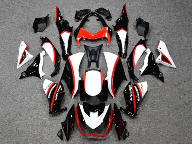 2014-2019 Kawasaki Z1000 Motorcycle Fairings - Glossy Black White Red