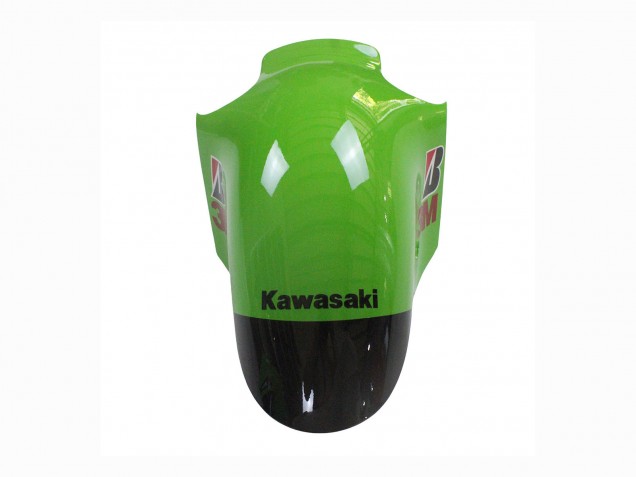 2002-2006 Kawasaki ZX12R Motorcycle Fairing - Green Glossy Black Elf Touch4 Monster