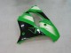 2000-2001 Kawasaki ZX9R Motorcycle Fairings - Green Silver Black