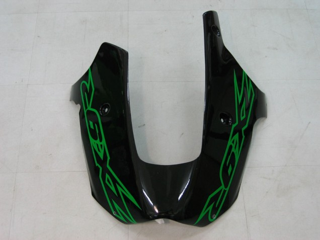 2000-2001 Kawasaki ZX9R Motorcycle Fairings - Green Silver Black
