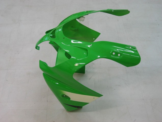 2000-2001 Kawasaki ZX9R Motorcycle Fairings - Green Silver Black