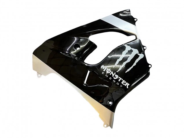 2002-2003 Kawasaki ZX9R Motorcycle Fairings - Silver Glossy Black Monster Elf