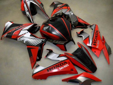 Custom 2019-2020 Honda CBR650R Motorcycle Fairings - Silver Red Glossy Black