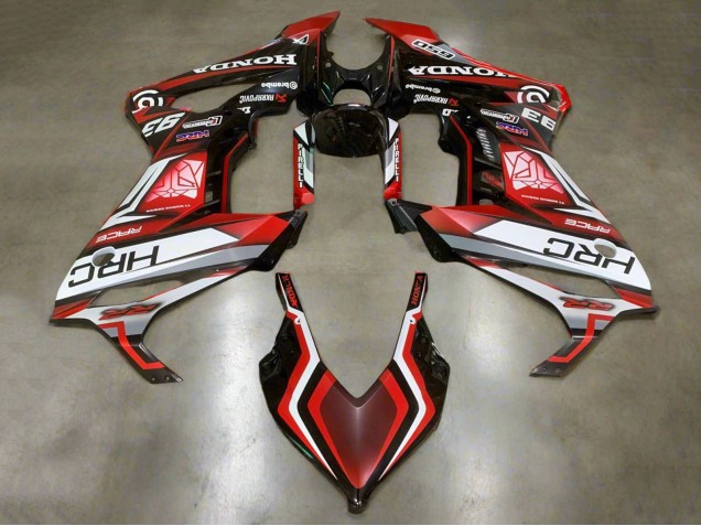 2019-2020 Honda CBR650R Motorcycle Fairings - White Red Glossy Black HRC