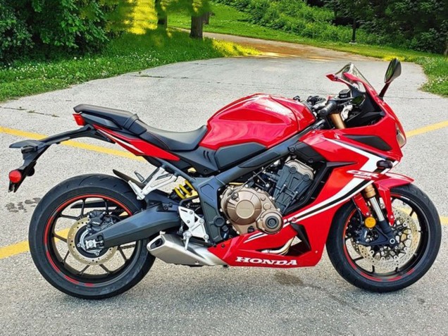 2021-2023 Red White Black Stripe Honda CBR650R Motorcycle Fairings