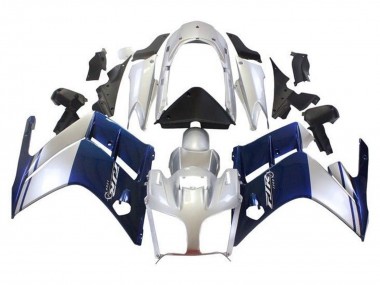 Custom 2013-2015 Yamaha FJR1300 Motorcycle Fairings - Dark Blue Silver