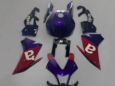Custom 2009-2015 Aprilia RSV4 1000 Motorcycle Fairings - Purple Red