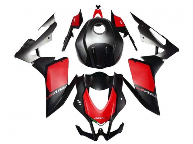 2009-2015 Aprilia RSV4 1000 Motorcycle Fairing Kits - Matte Black Red Grey