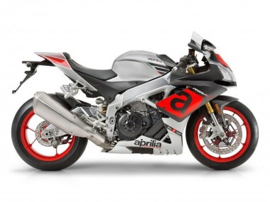 Custom 2009-2015 Aprilia RSV4 1000 Motorcycle Fairings - Silver Red Black