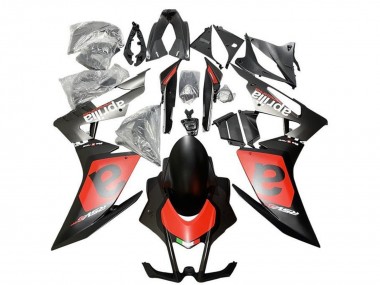 Custom 2009-2015 Aprilia RSV4 1000 Motorcycle Fairings - Matte Black Red White