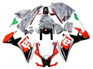 Custom 2009-2015 Aprilia RSV4 1000 Motorcycle Fairings - Red Black Silver Green