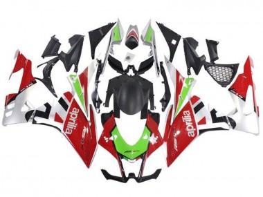 Custom 2009-2015 Aprilia RSV4 1000 Motorbike Fairings - Red White Green