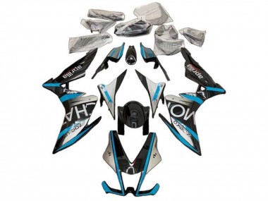 Custom 2009-2015 Aprilia RSV4 1000 Motorcycle Fairings - Silver Black Blue