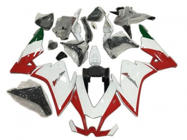 2009-2015 Aprilia RSV4 1000 Motorcycle Fairings - Red White Green
