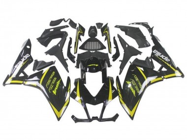 Custom 2009-2015 Aprilia RSV4 1000 Motorcycle Fairings - Black Yellow