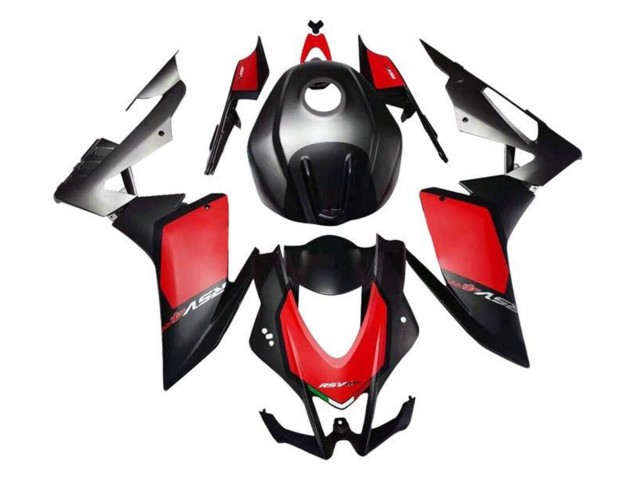 2016-2020 Aprilia RSV4 1000 Motorcycle Fairings - Matte Black Red Grey