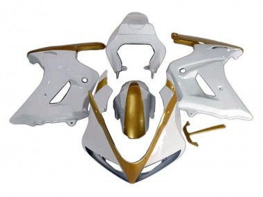 Custom 2003-2013 Suzuki SV650 Motorcycle Fairings - White Gold