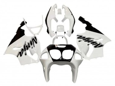 Custom 1996-2003 Kawasaki ZX7R Motorcycle Fairings - White Black